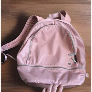 Lululemon City Adventurer Backpack Pink Nylon Travel Gym Bag Logo